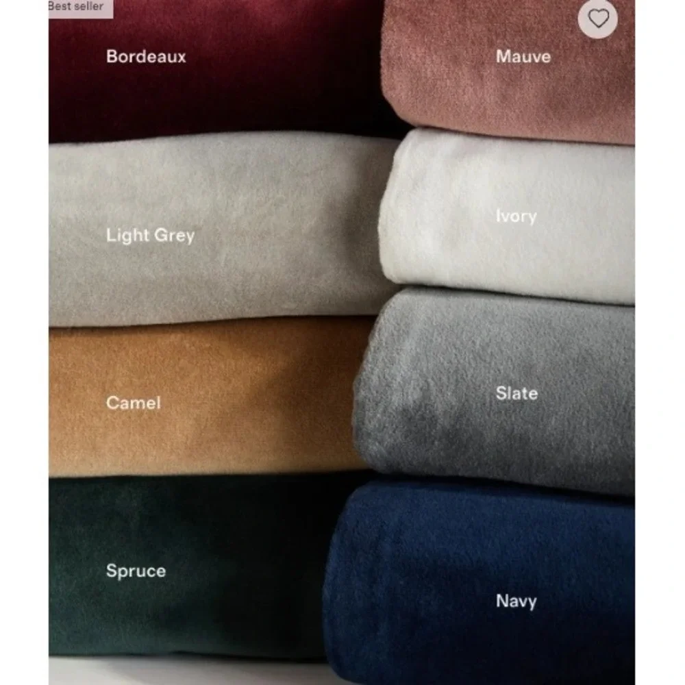 NWOT QUINCE Ivory Cotton Velvet Light Filtering Curtain Panel 48X96 MSRP $90